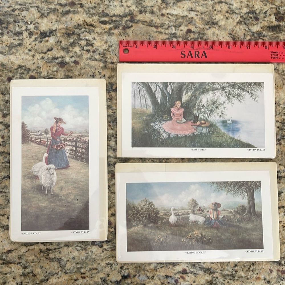 Set of Three (3) Glynda Turley Prints- new in package, sealed wrap